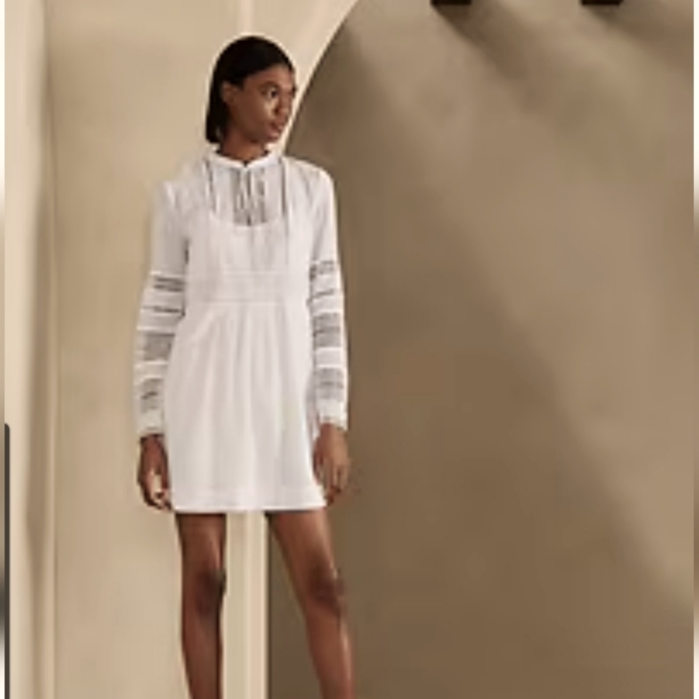 NWT BANANA REPUBLIC WHITE DRESS